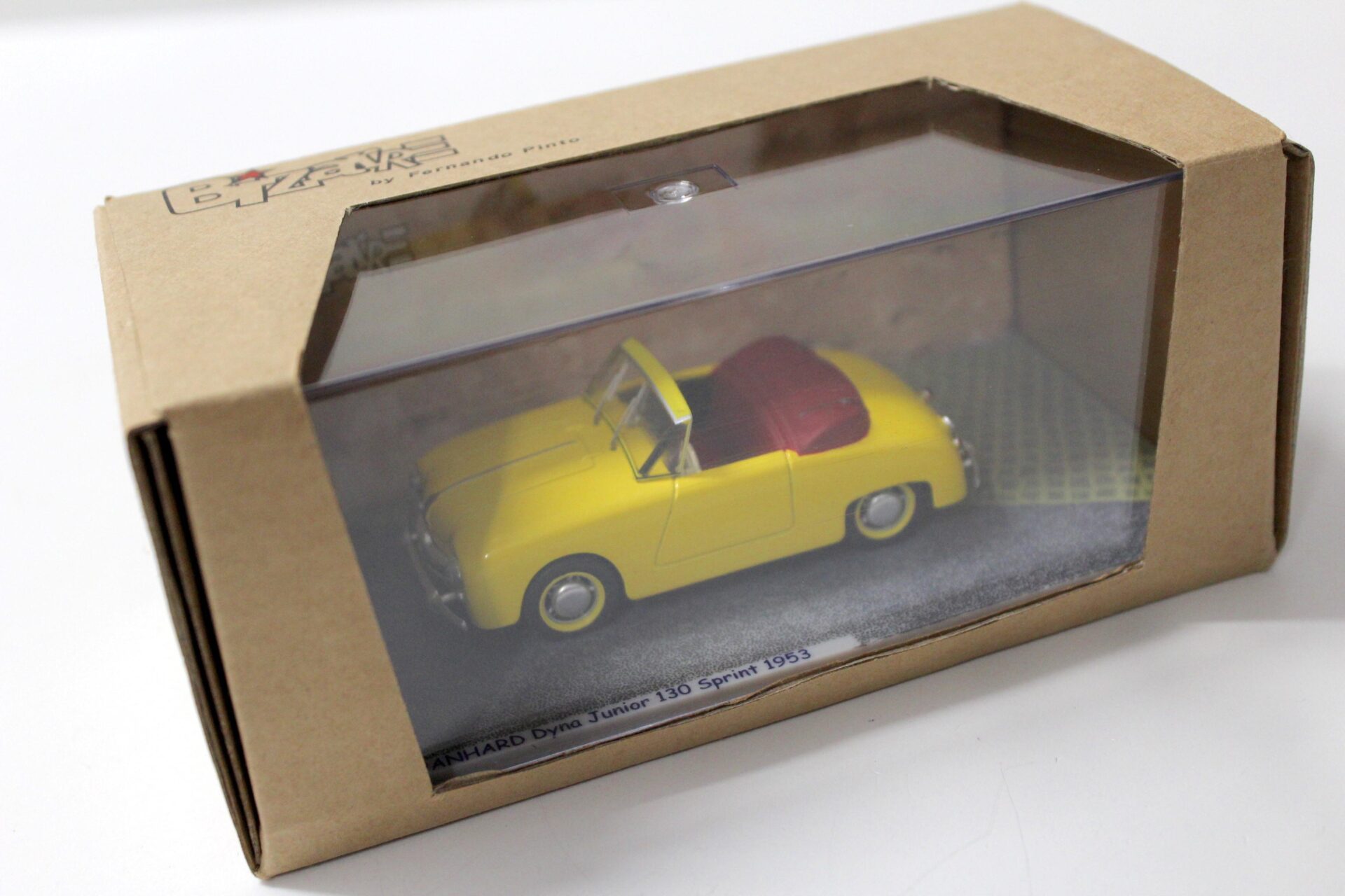1:43 Spark Bizarre PANHARD Dyna Junior 130 Sprint 1953 yellow