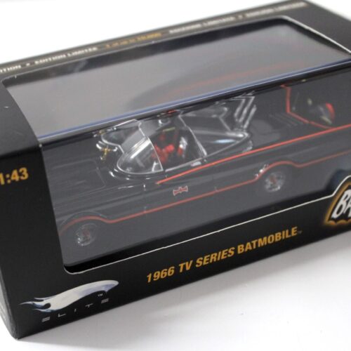 1:43 Hot Wheels Elite 1966 DC TV Series Batmobile BATMAN black