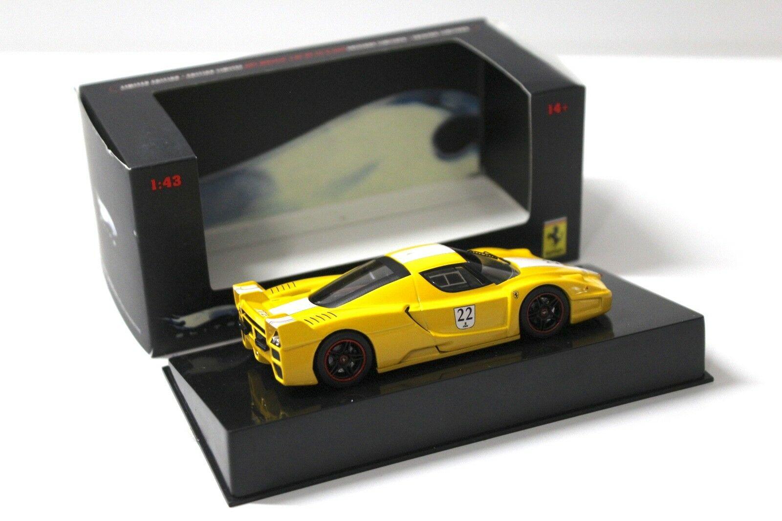 1:43 Hot Wheels Elite Ferrari FXX yellow #22