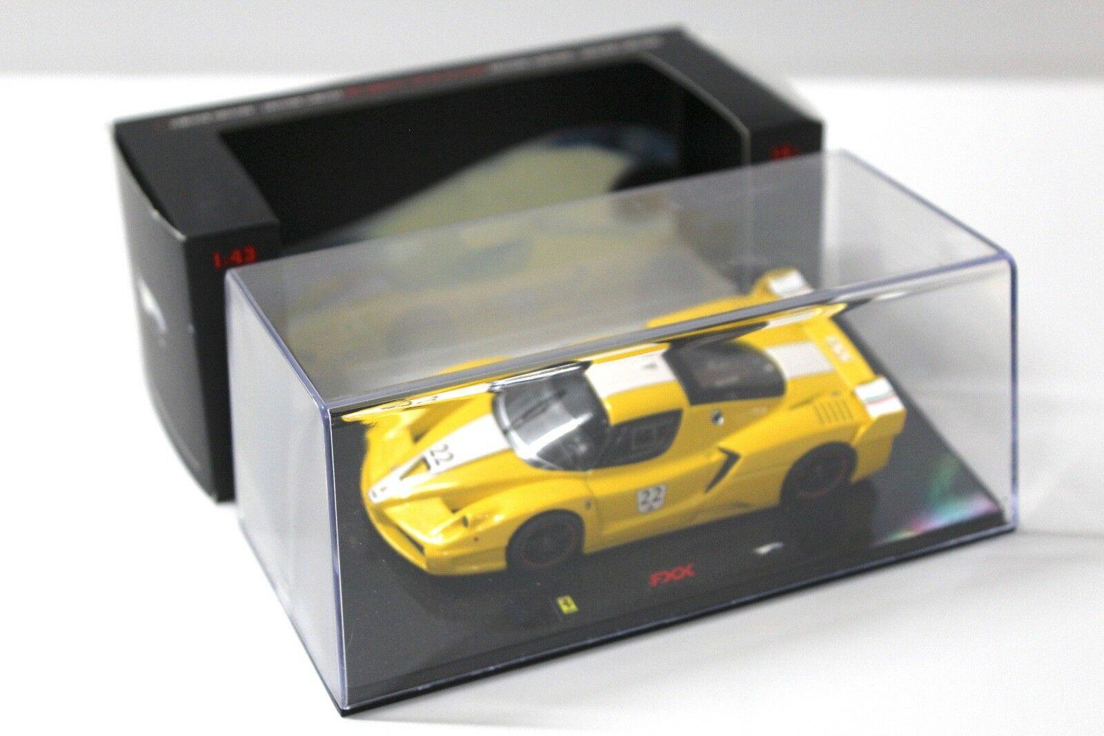 1:43 Hot Wheels Elite Ferrari FXX yellow #22
