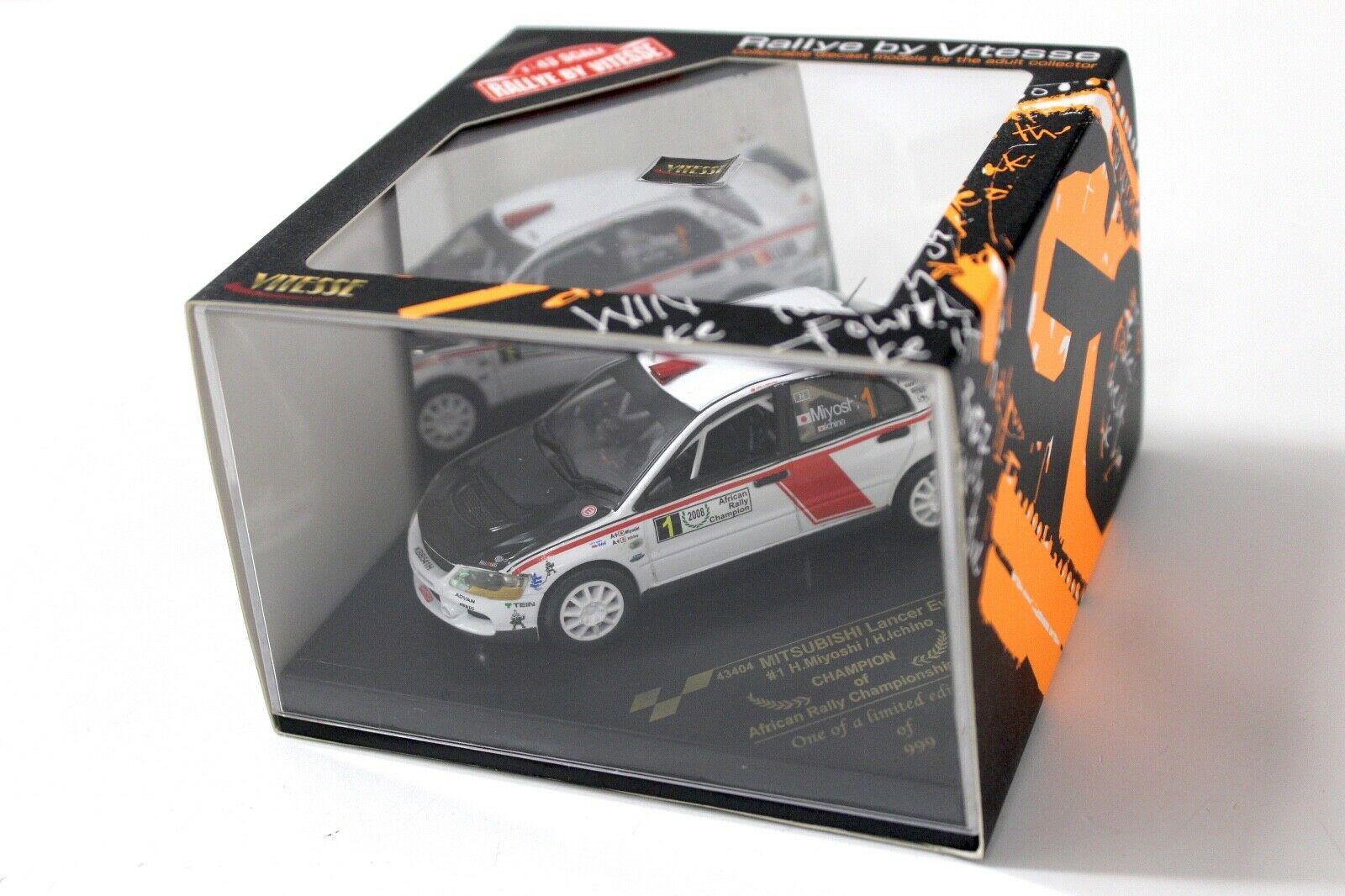 1:43 Vitesse Mitsubishi Lancer Evo IX Champion African GP white
