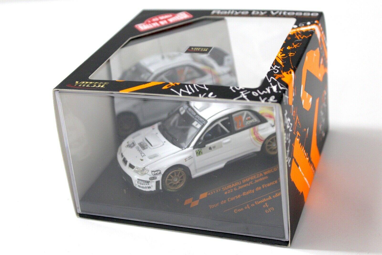 1:43 Vitesse Subaru Impreza WRC07 Tour de Corse France #22 white