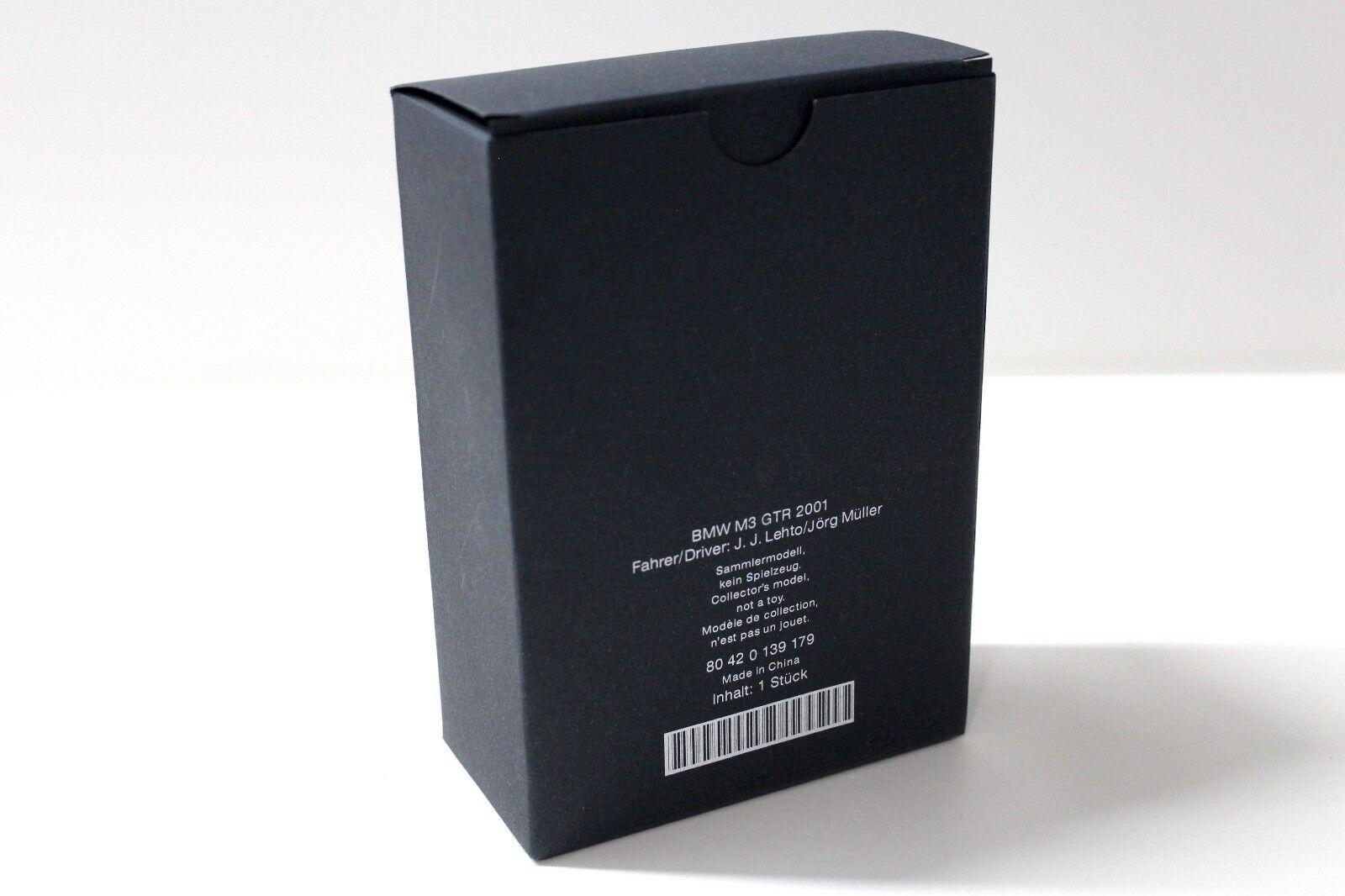 1:43 Minichamps BMW M3 GTR 2001 ALMS Müller/ Letho #42 DEALER VERSION