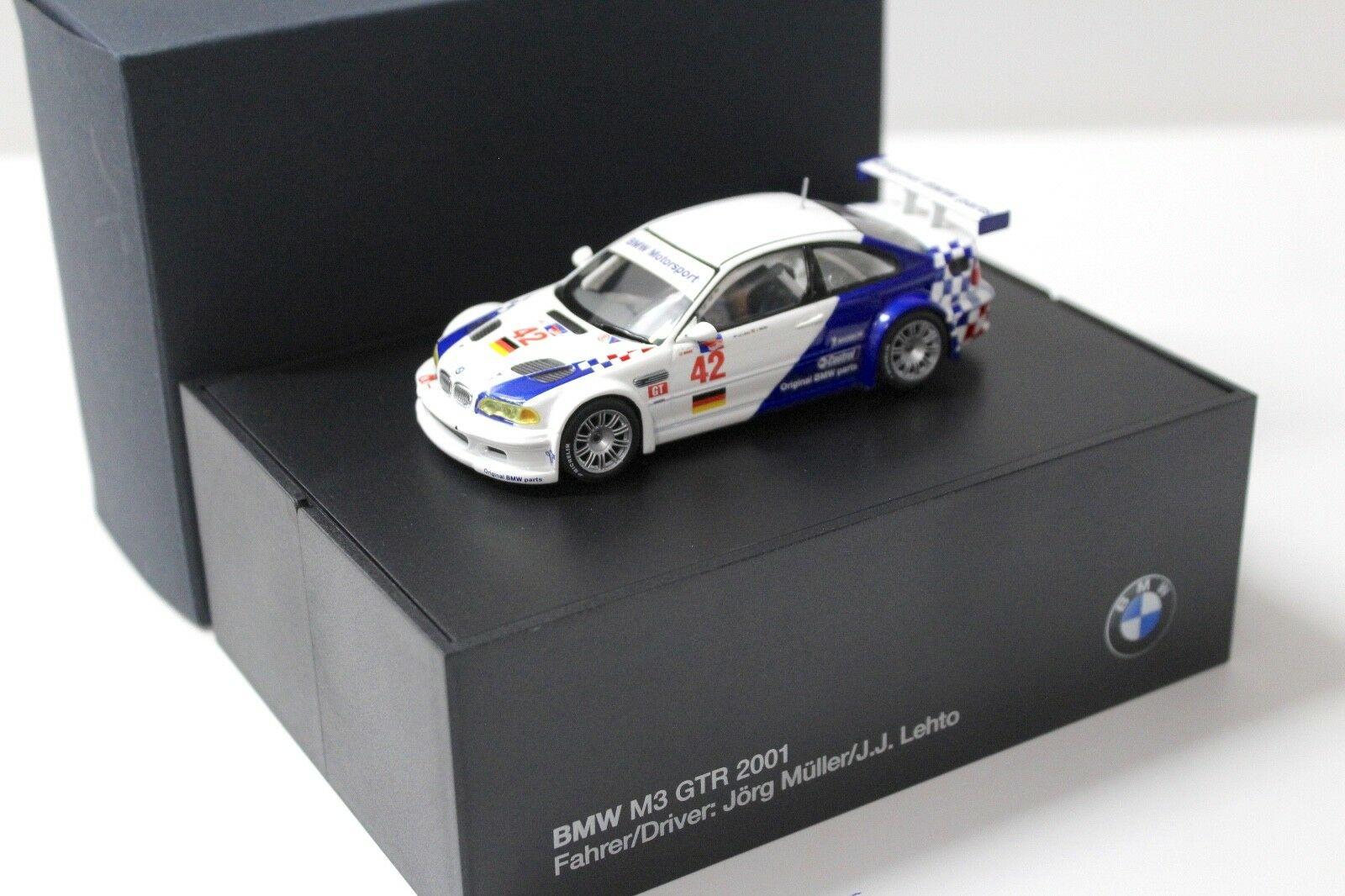 ID 48197 orig.jpg 1:43 Minichamps BMW M3 GTR 2001 ALMS Müller/ Letho #42 DEALER VERSION