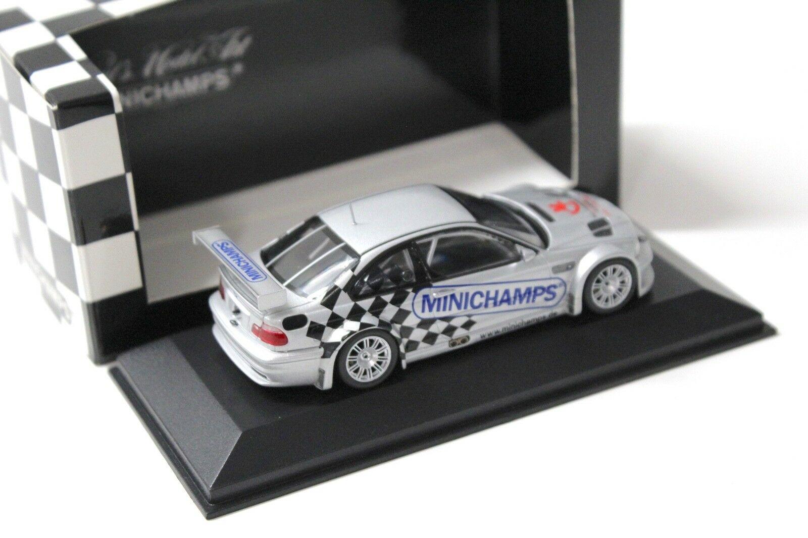 1:43 Minichamps BMW M3 GTR E46 Street "TOY FAIR 2005" silver