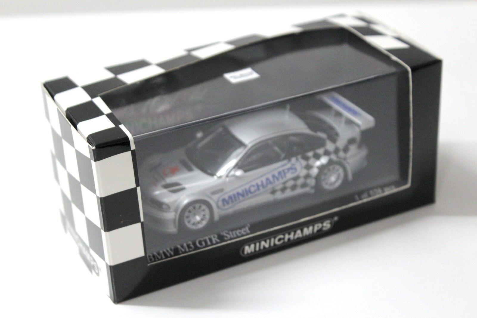 1:43 Minichamps BMW M3 GTR E46 Street "TOY FAIR 2005" silver