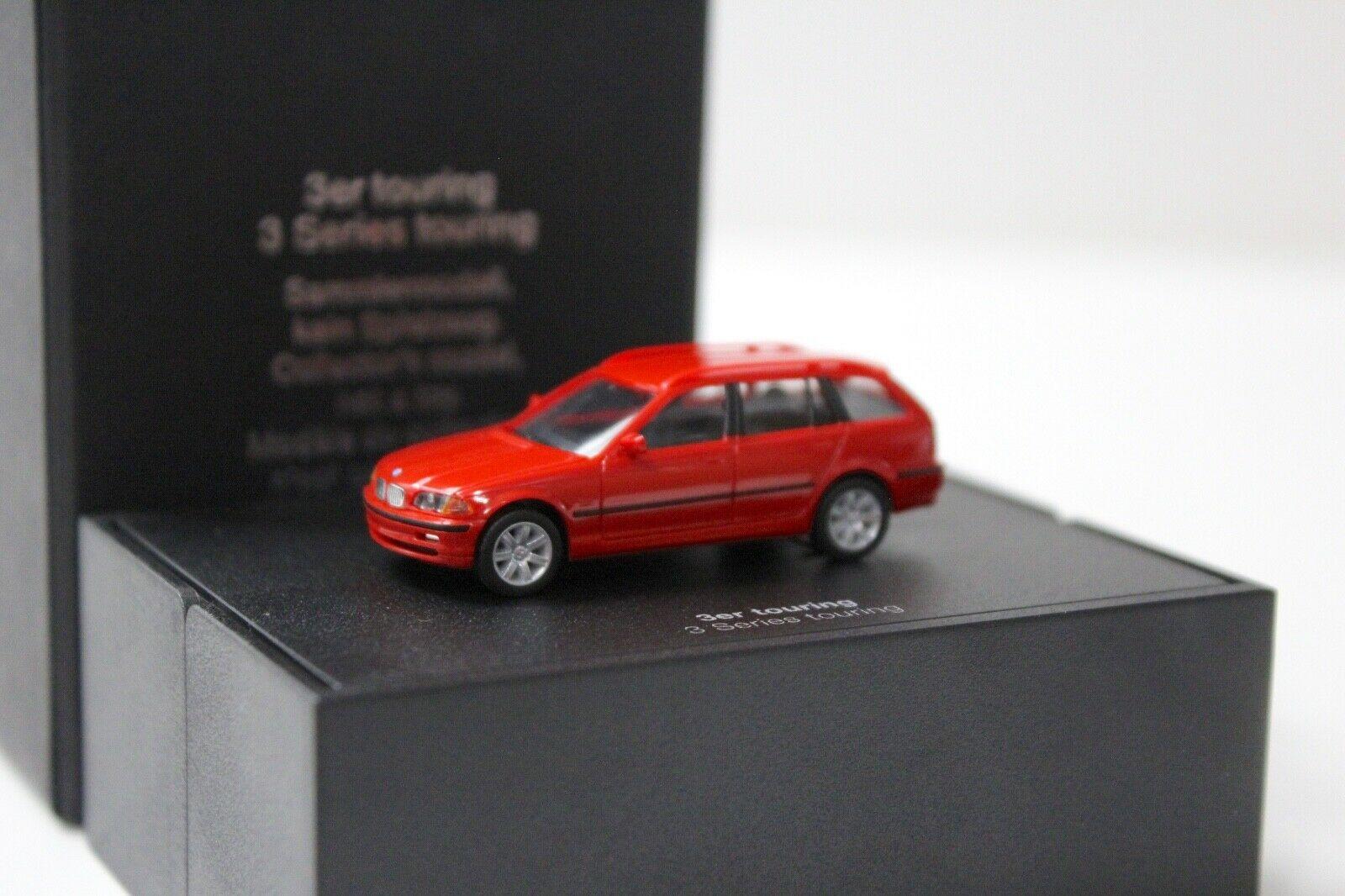 1:87 Herpa BMW 3er E46 Touring red DEALER VERSION