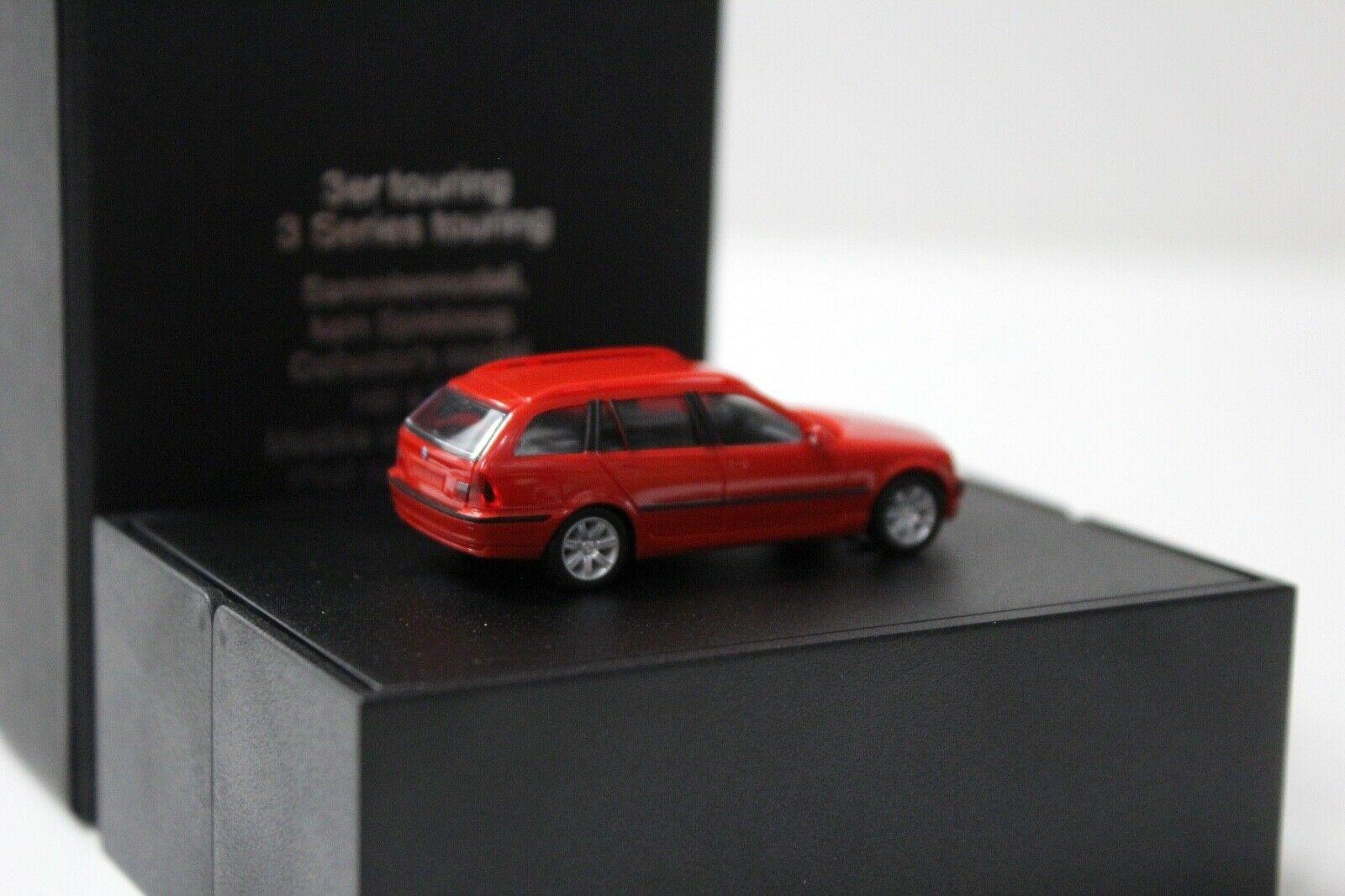 1:87 Herpa BMW 3er E46 Touring red DEALER VERSION