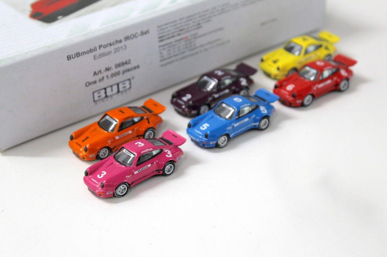 1:87 Bub mobil Porsche IROC SET Daytona USA 6x Porsche 911 3.0 RSR 1974