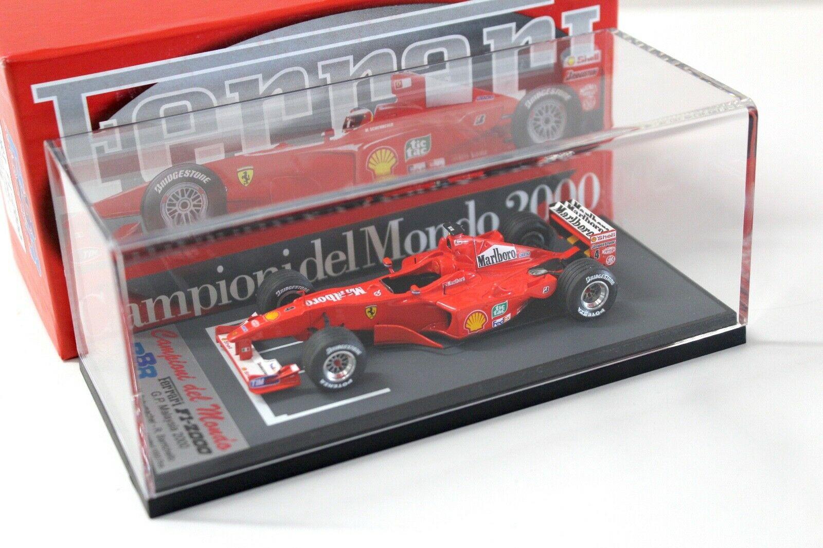 1:43 BBR Ferrari F1-2000 GP Malaysia R.Barrichello red