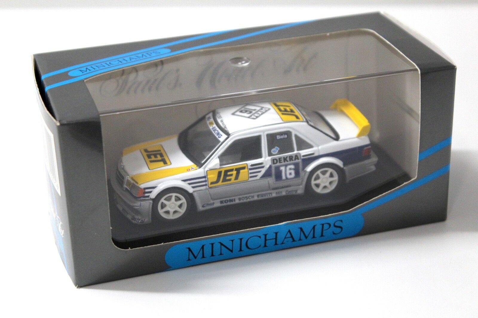 1:43 Minichamps Mercedes 190E Evo1 MS-Jet Biela #16