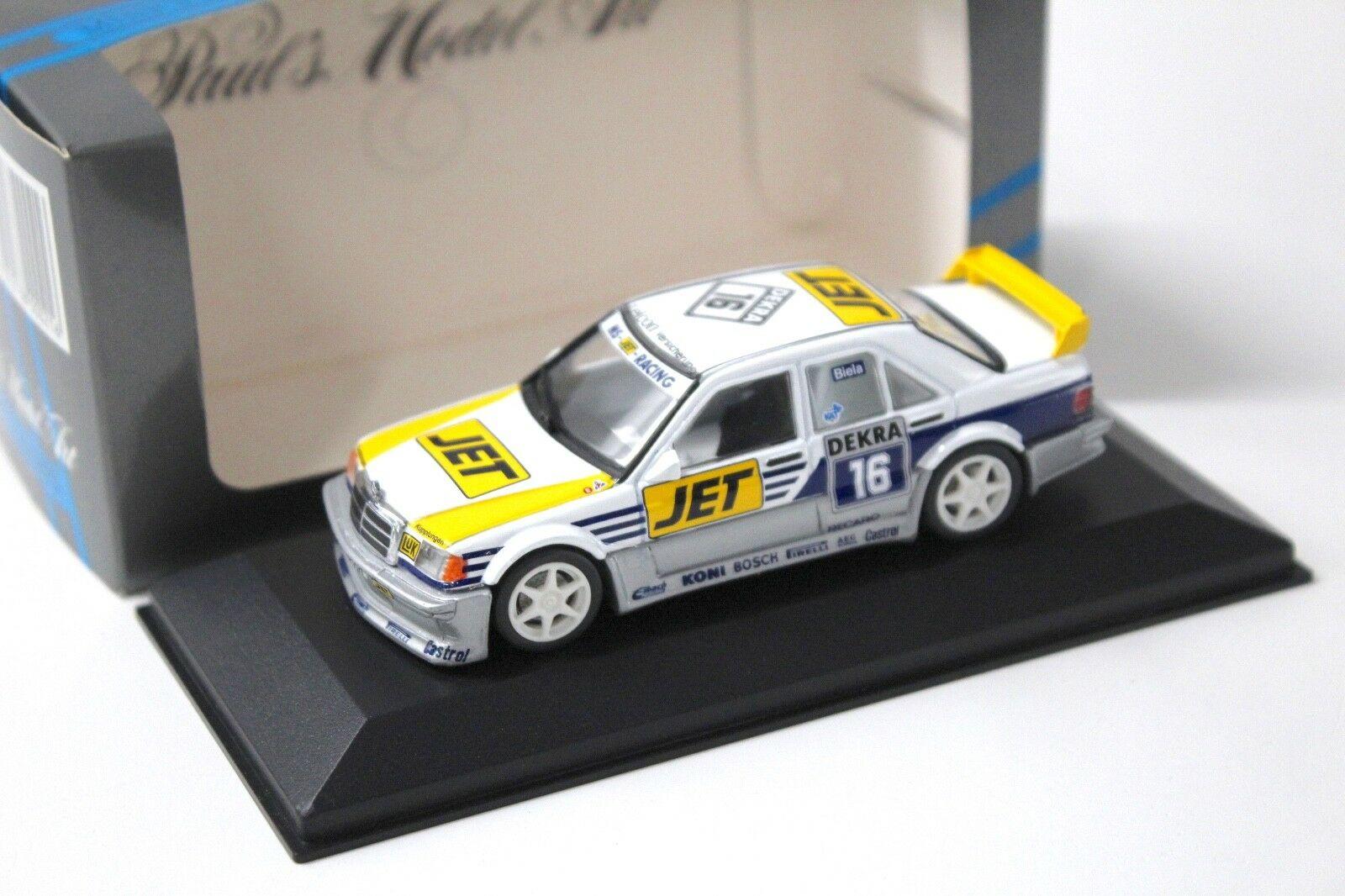 1:43 Minichamps Mercedes 190E Evo1 MS-Jet Biela #16