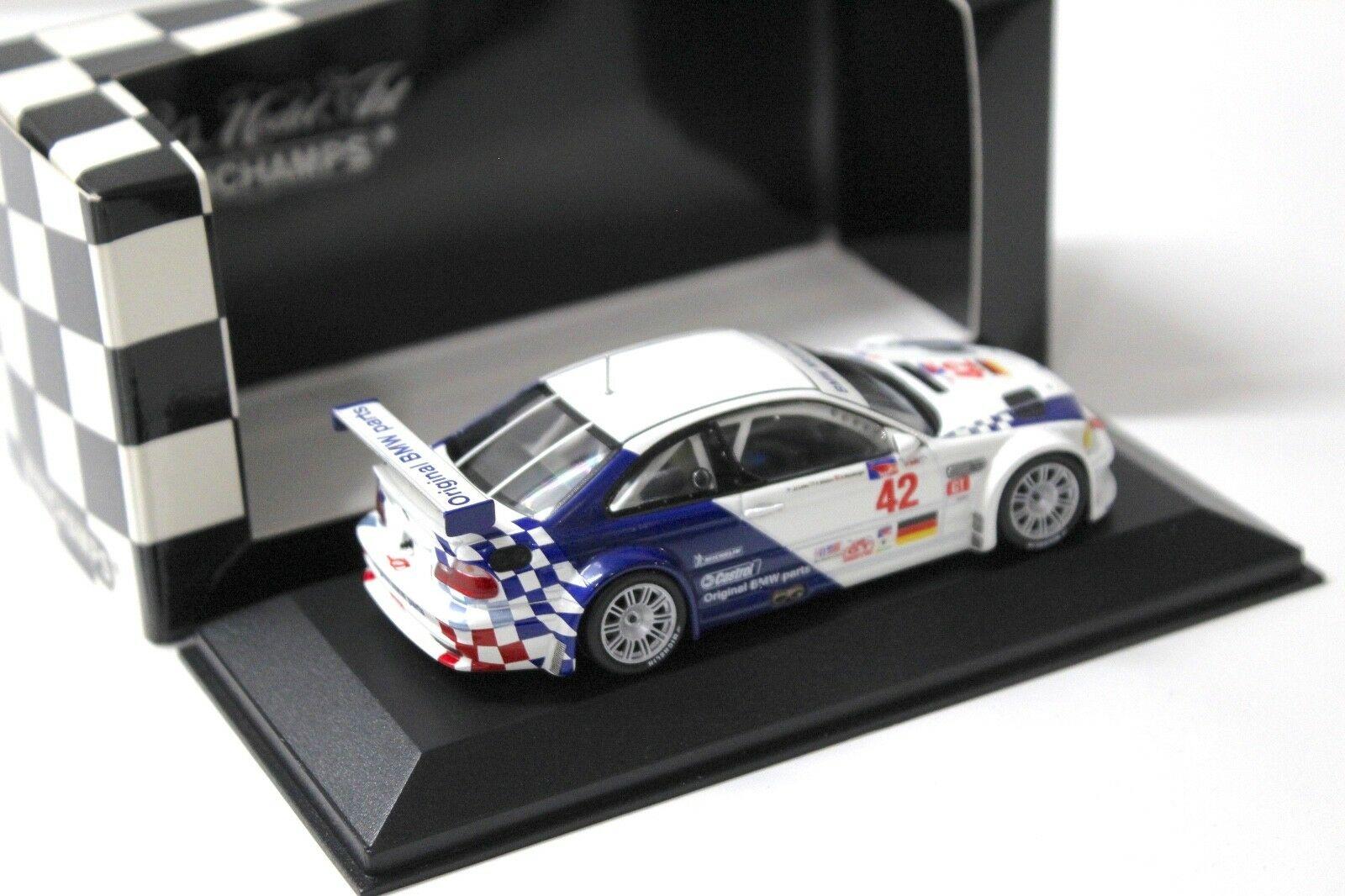 1:43 Minichamps BMW M3 GTR E46 ALMS Petit LM #42 Letho