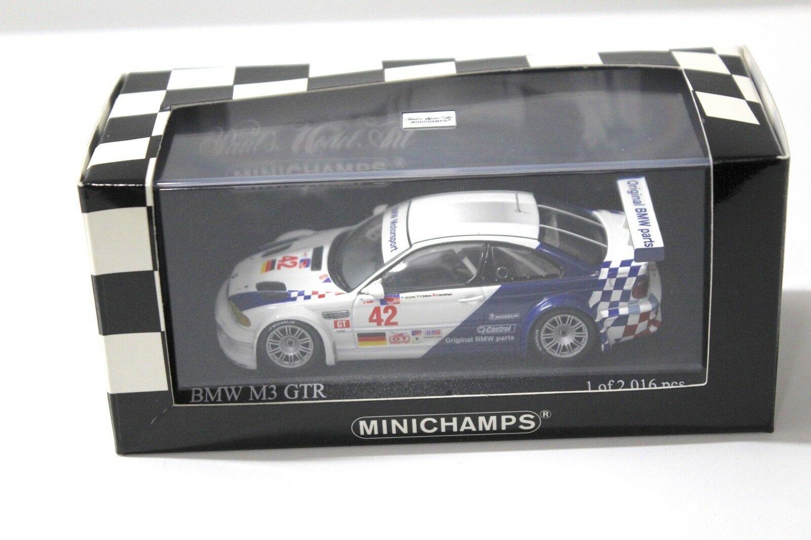 1:43 Minichamps BMW M3 GTR E46 ALMS Petit LM #42 Letho
