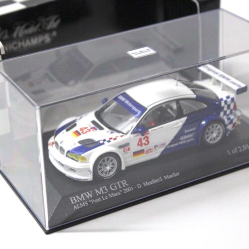 1:43 Minichamps BMW M3 GTR E46 ALMS Petit LM #43 Müller