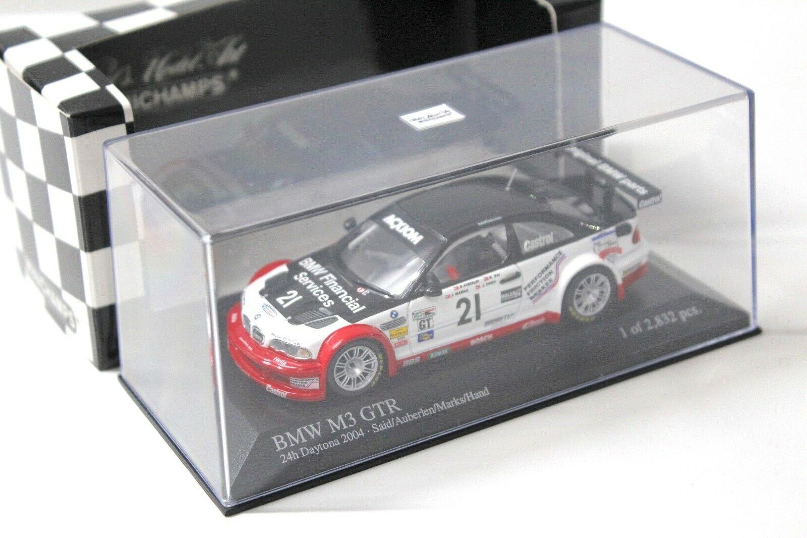 1:43 Minichamps BMW M3 GTR ALMS 24h Daytona 2004 Said #21