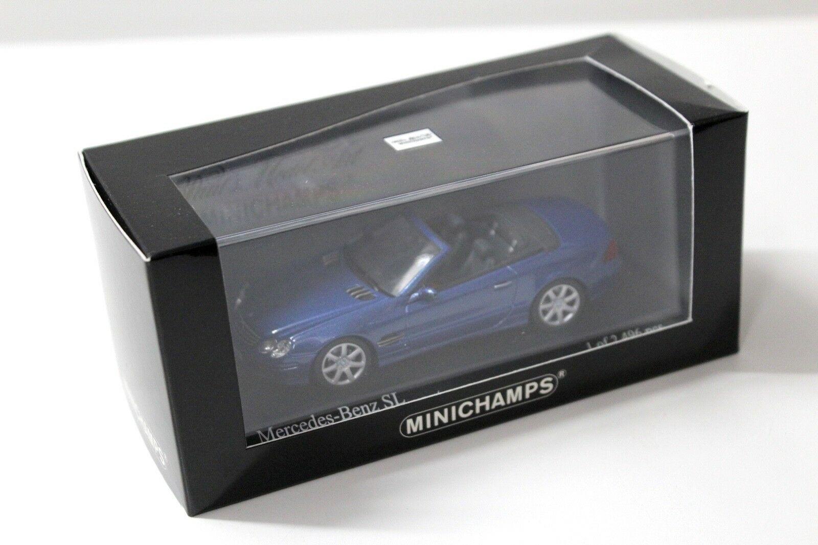 1:43 Minichamps Mercedes SL Convertible 2001 blue