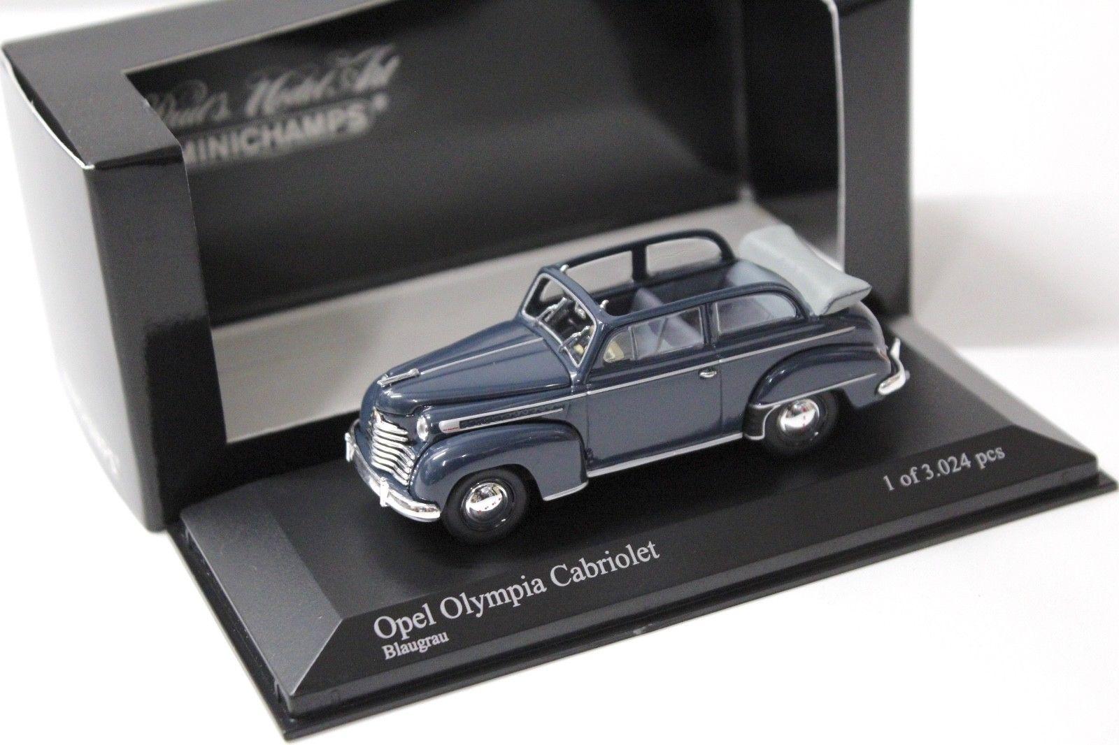 1:43 Minichamps Opel Olympia Cabriolet blue-grey