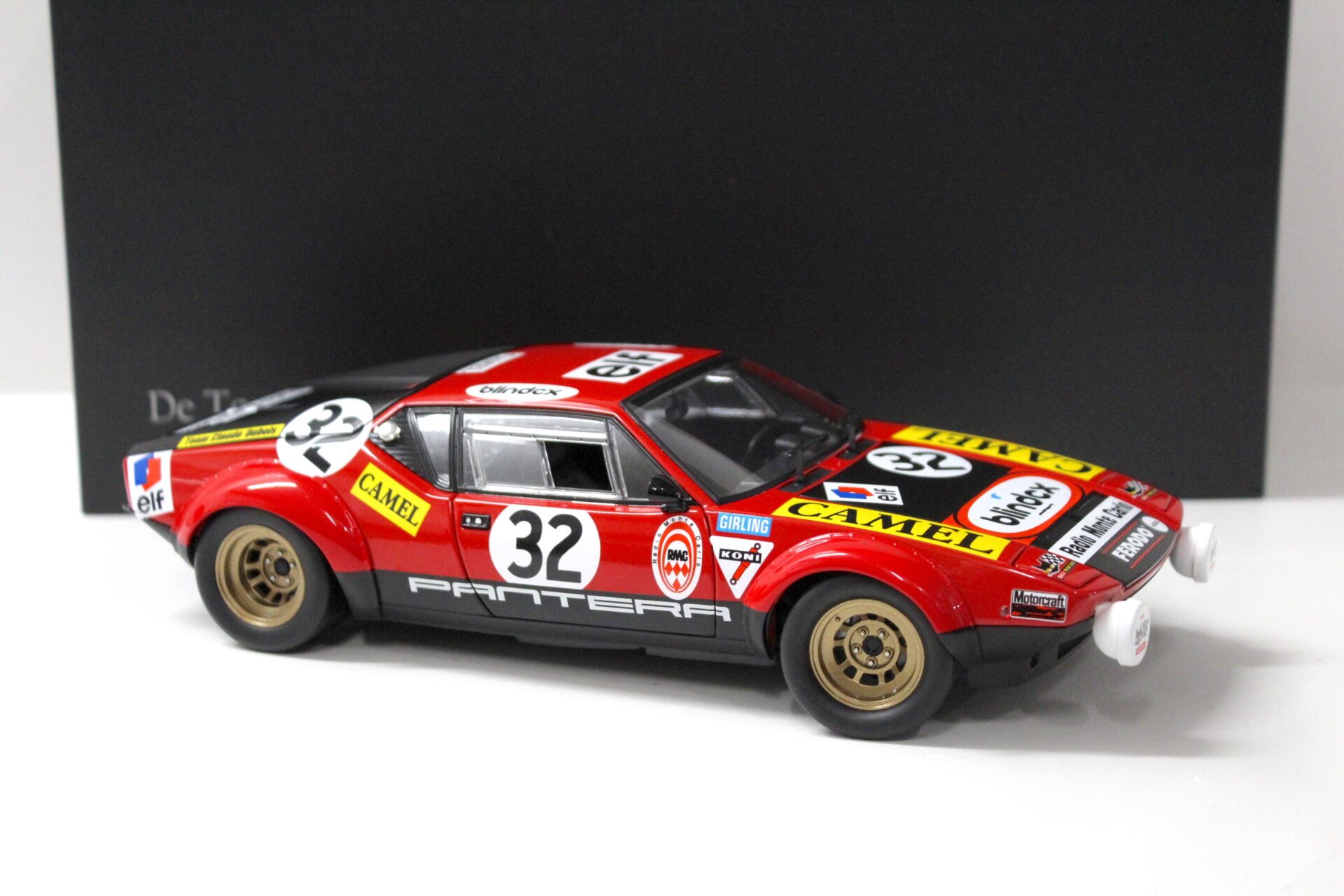 1:18 Kyosho De Tomaso Pantera 1972 Le Mans #32 red/ black