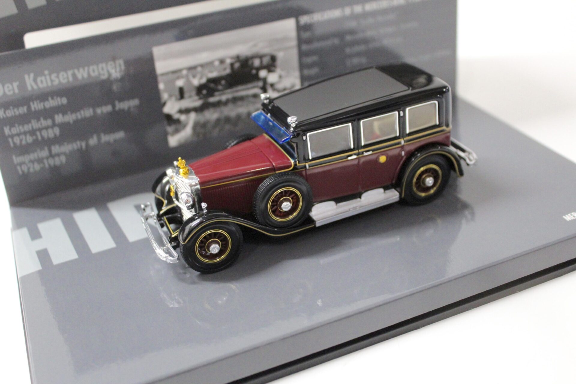 1:43 Minichamps Mercedes 770K Emperor Hirohito 1935 dark red/ black