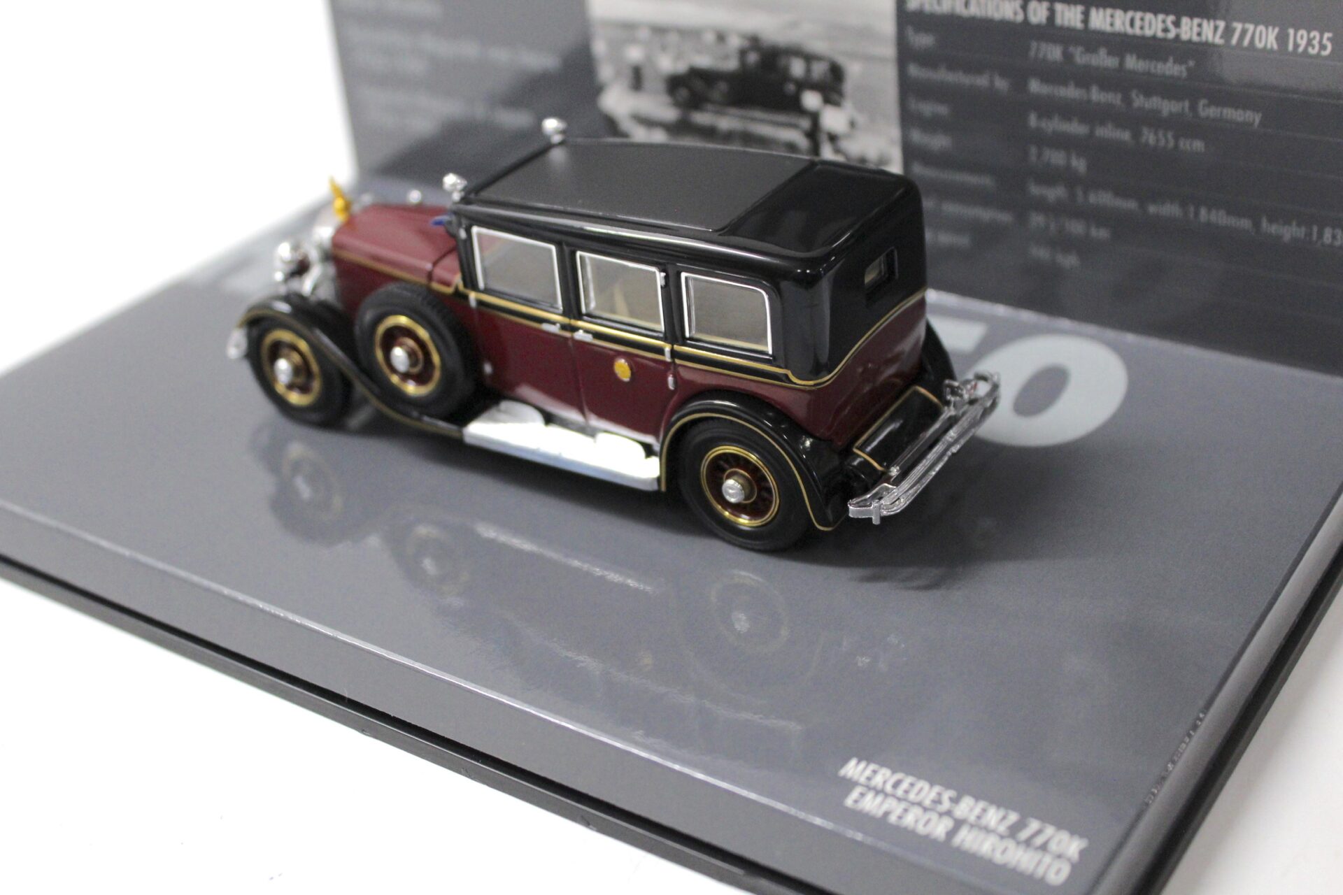 1:43 Minichamps Mercedes 770K Emperor Hirohito 1935 dark red/ black