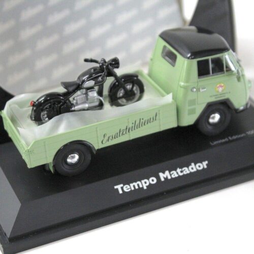 1:43 Schuco Tempo Matador Pritsche green Ersatzteildienst Victoria