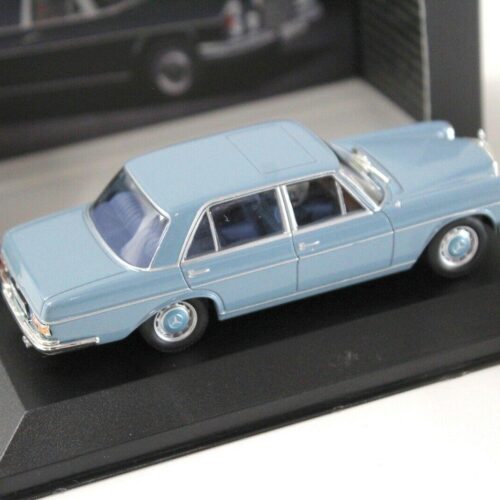1:43 Premium Collectibles Mercedes 300 SEL 6.3 blue DEALER VERSION
