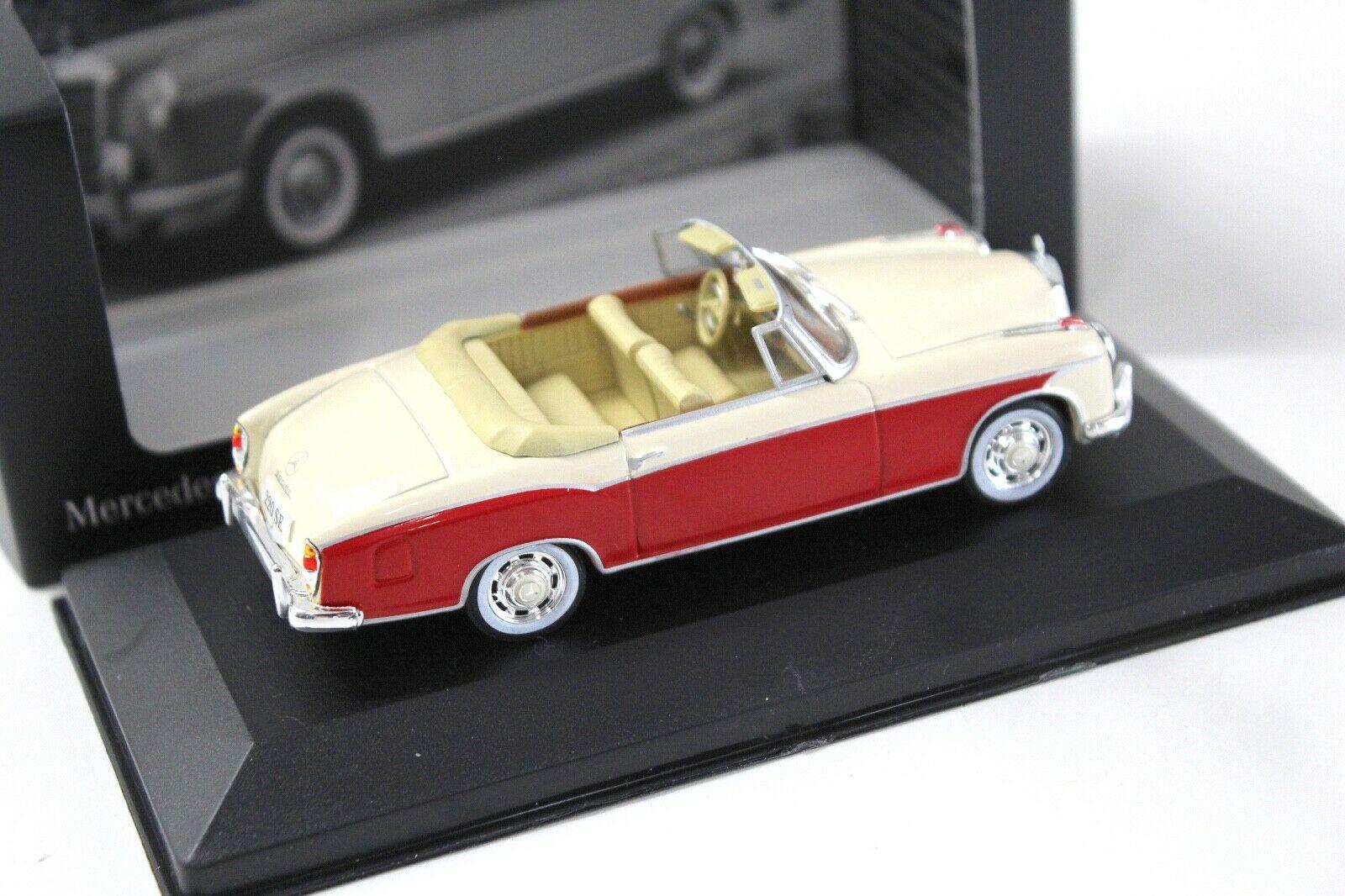 1:43 Premium Collectibles Mercedes 220SE Cabrio beige DEALER VERSION