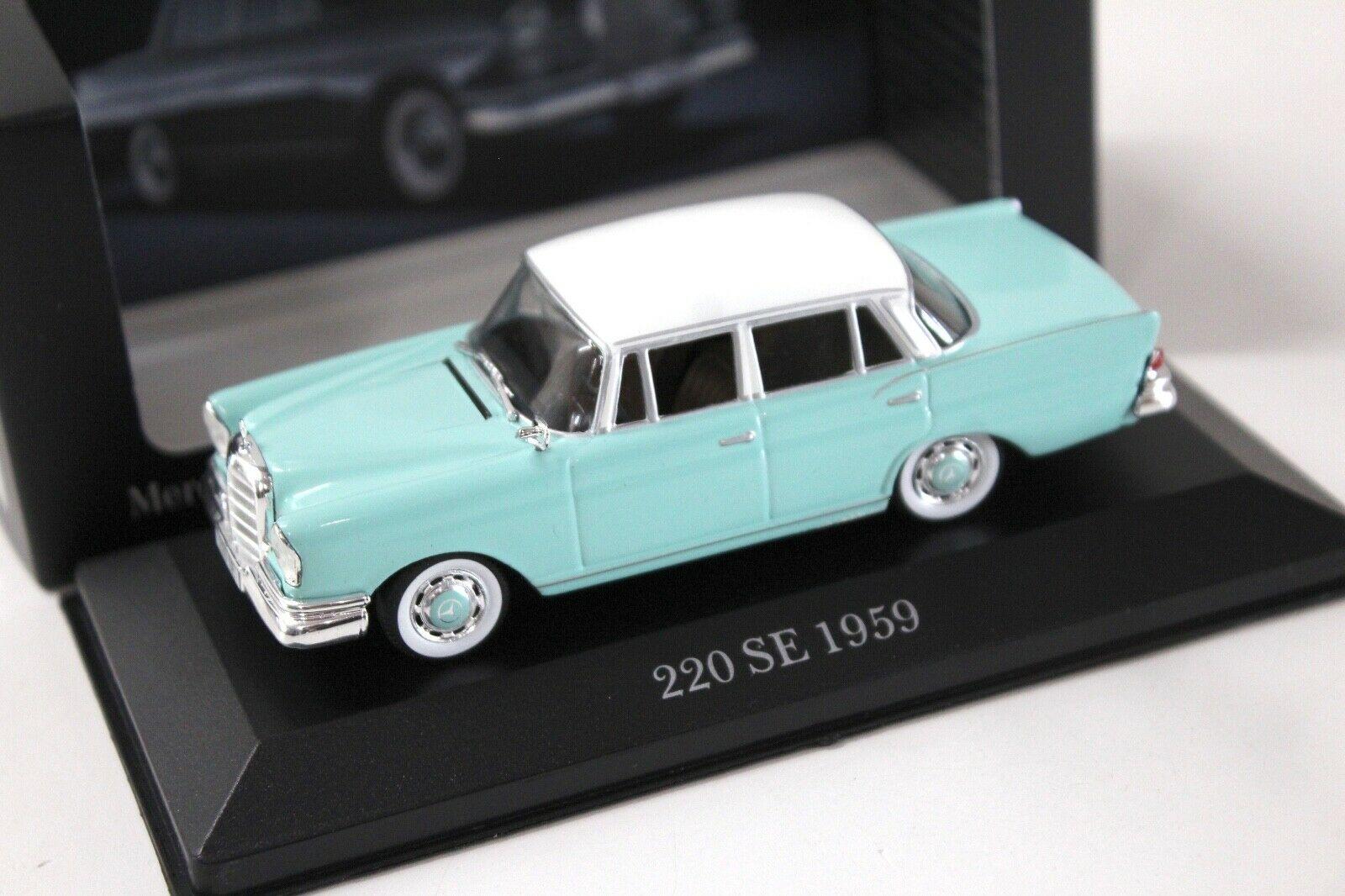 ID 48900 orig 1.jpg 1:43 Premium Collectibles Mercedes 220SE Heckflosse green DEALER VERSION