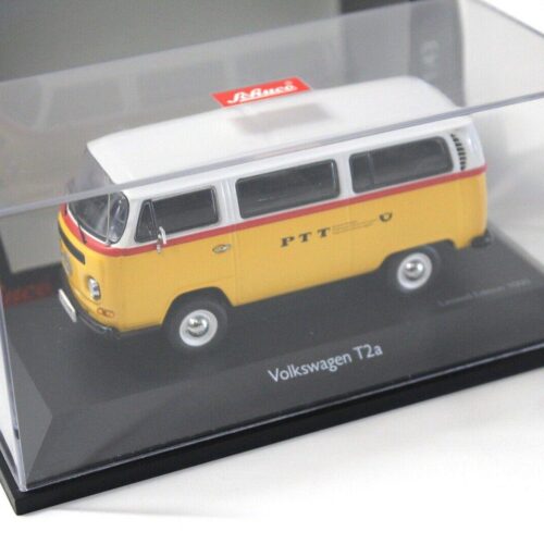 1:43 Schuco Volkswagen VW T2a PTT Schweizer Reisepost yellow
