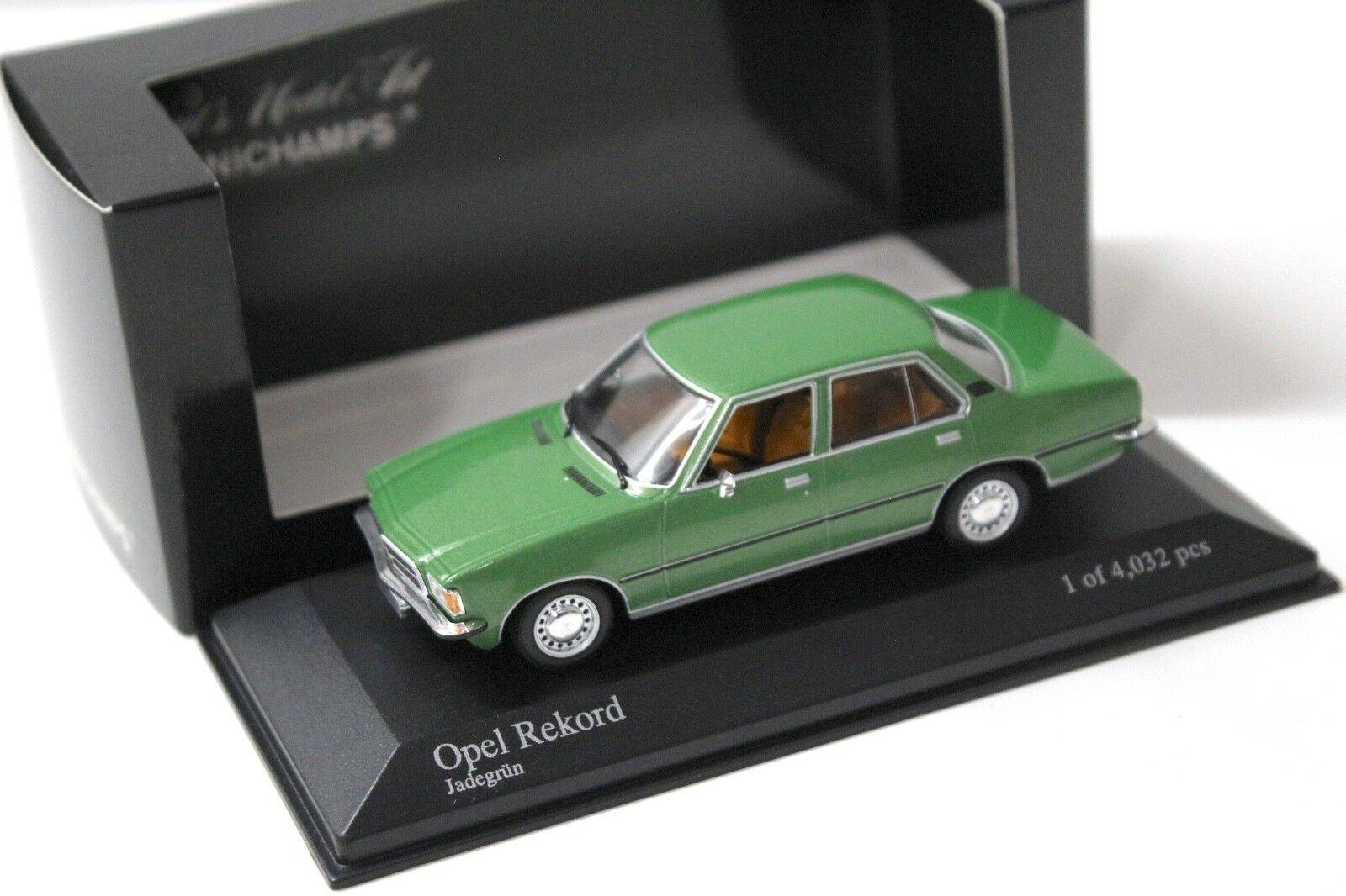1:43 Minichamps Opel Rekord Limousine 1975 Jade green