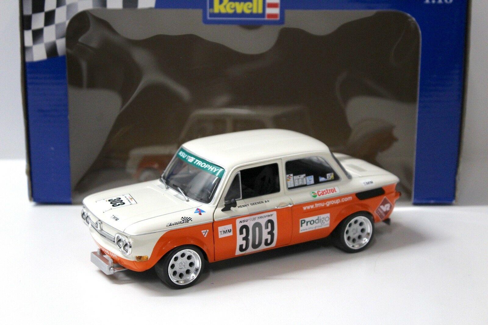 1:18 Revell NSU TT CUP beige/orange #303 H.Geenen
