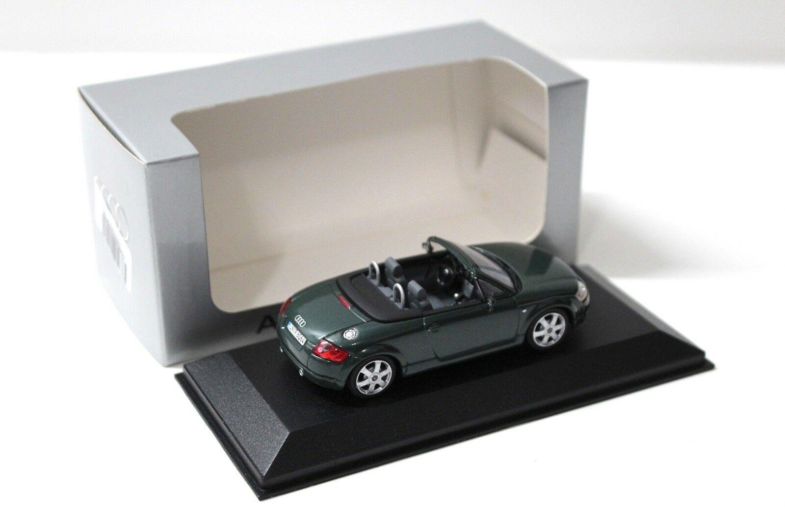 1:43 Minichamps Audi TT Roadster 8N dark green DEALER VERSION