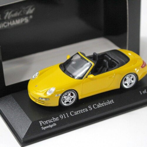 1:43 Minichamps Porsche 911 997 Carrera S Cabriolet yellow
