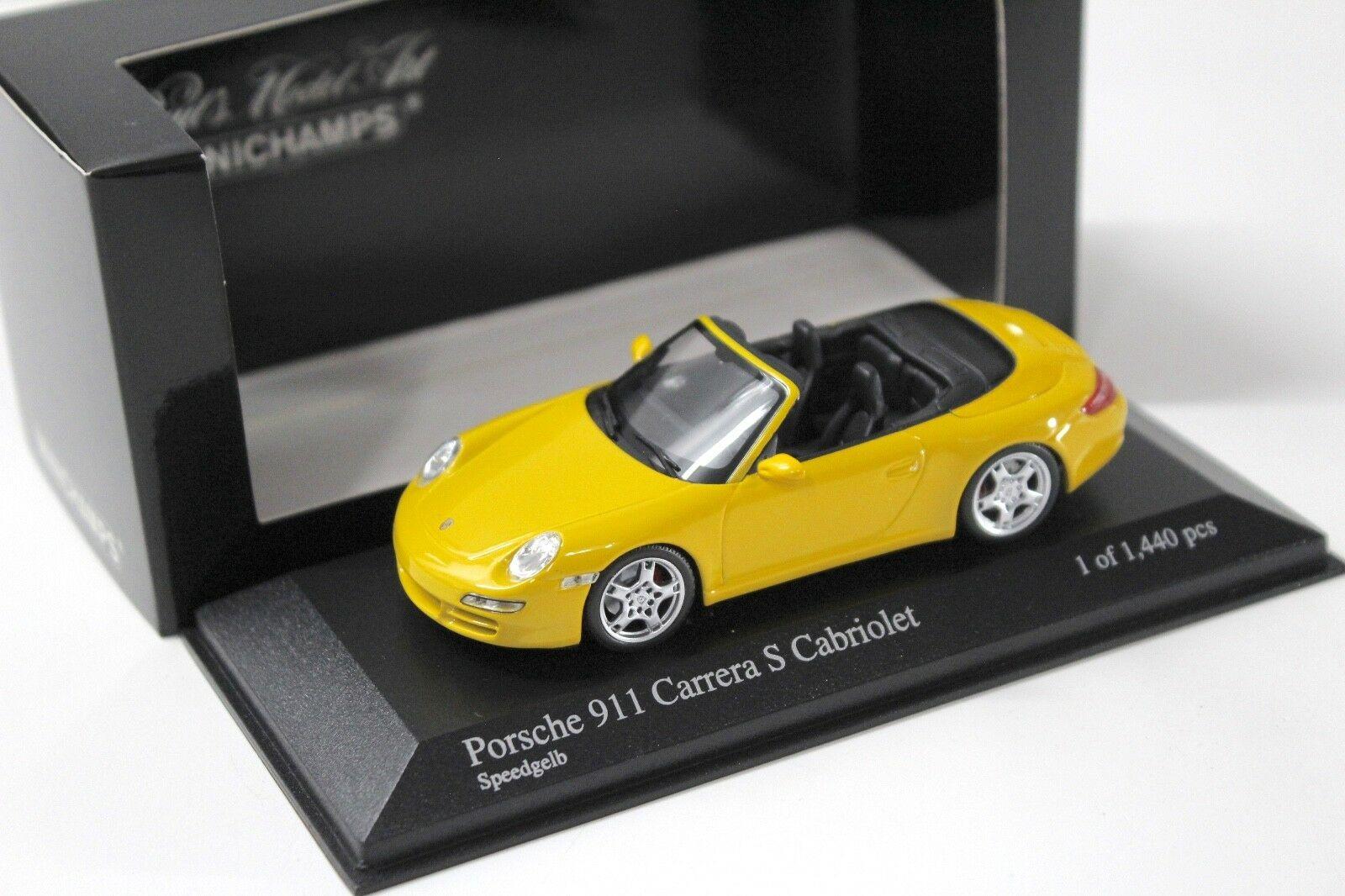 ID 49019 orig 1.jpg 1:43 Minichamps Porsche 911 997 Carrera S Cabriolet yellow
