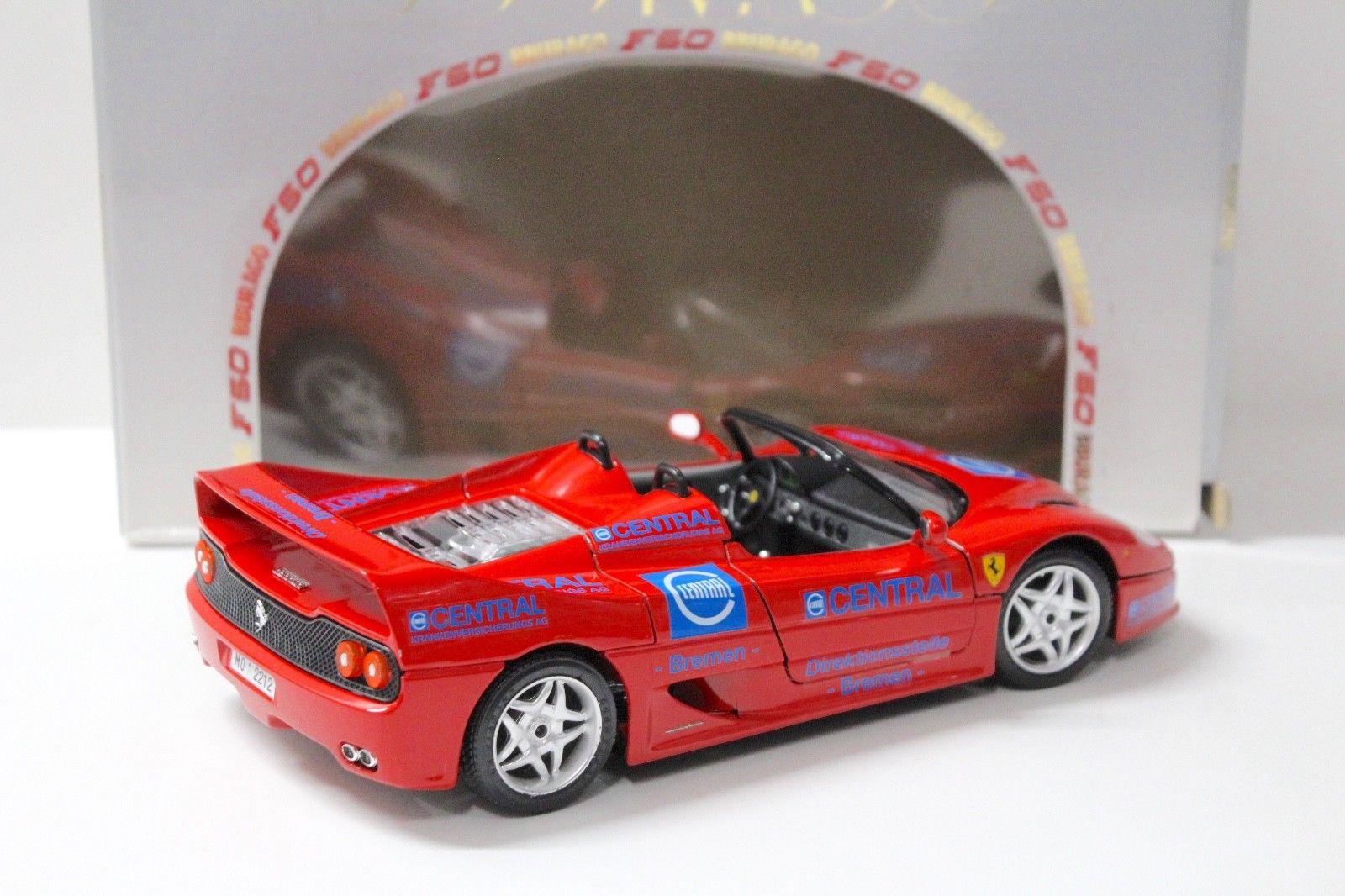 1:18 Bburago Ferrari F50 Spyder "CENTRAL" red