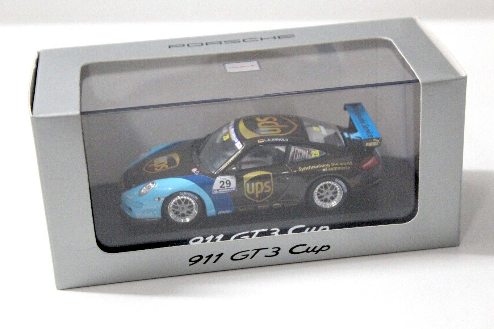 1:43 Minichamps Porsche 911 997 GT3 CUP UPS #29 DEALER VERSION