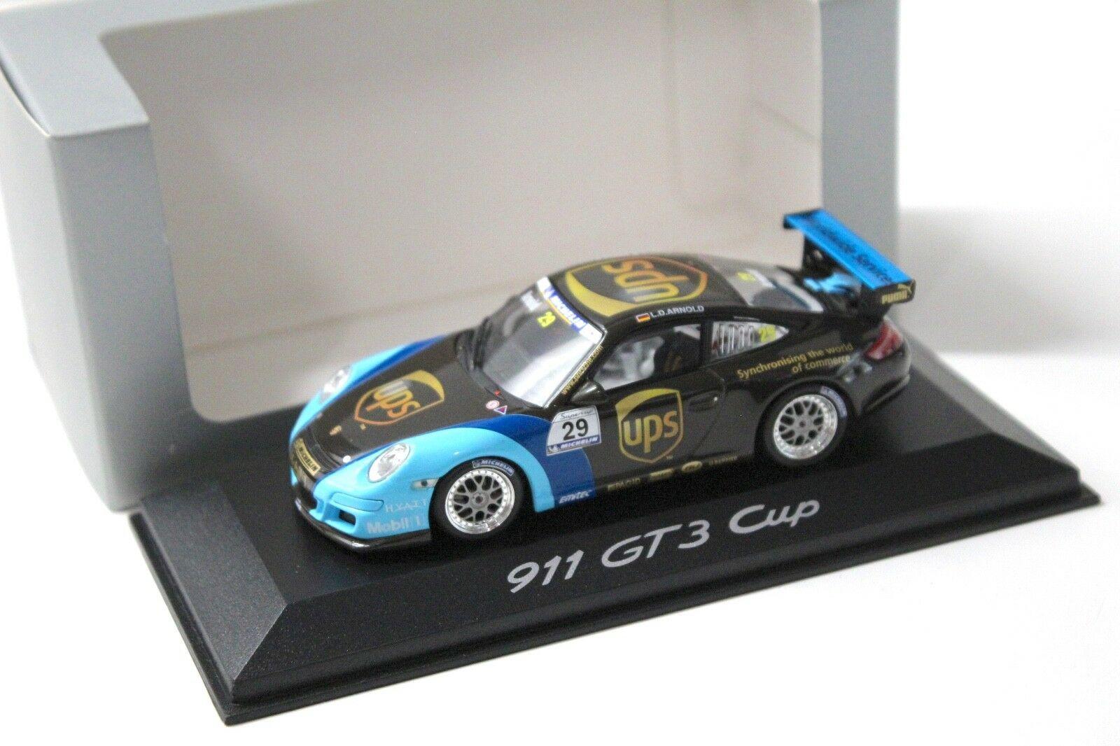 1:43 Minichamps Porsche 911 997 GT3 CUP UPS #29 DEALER VERSION
