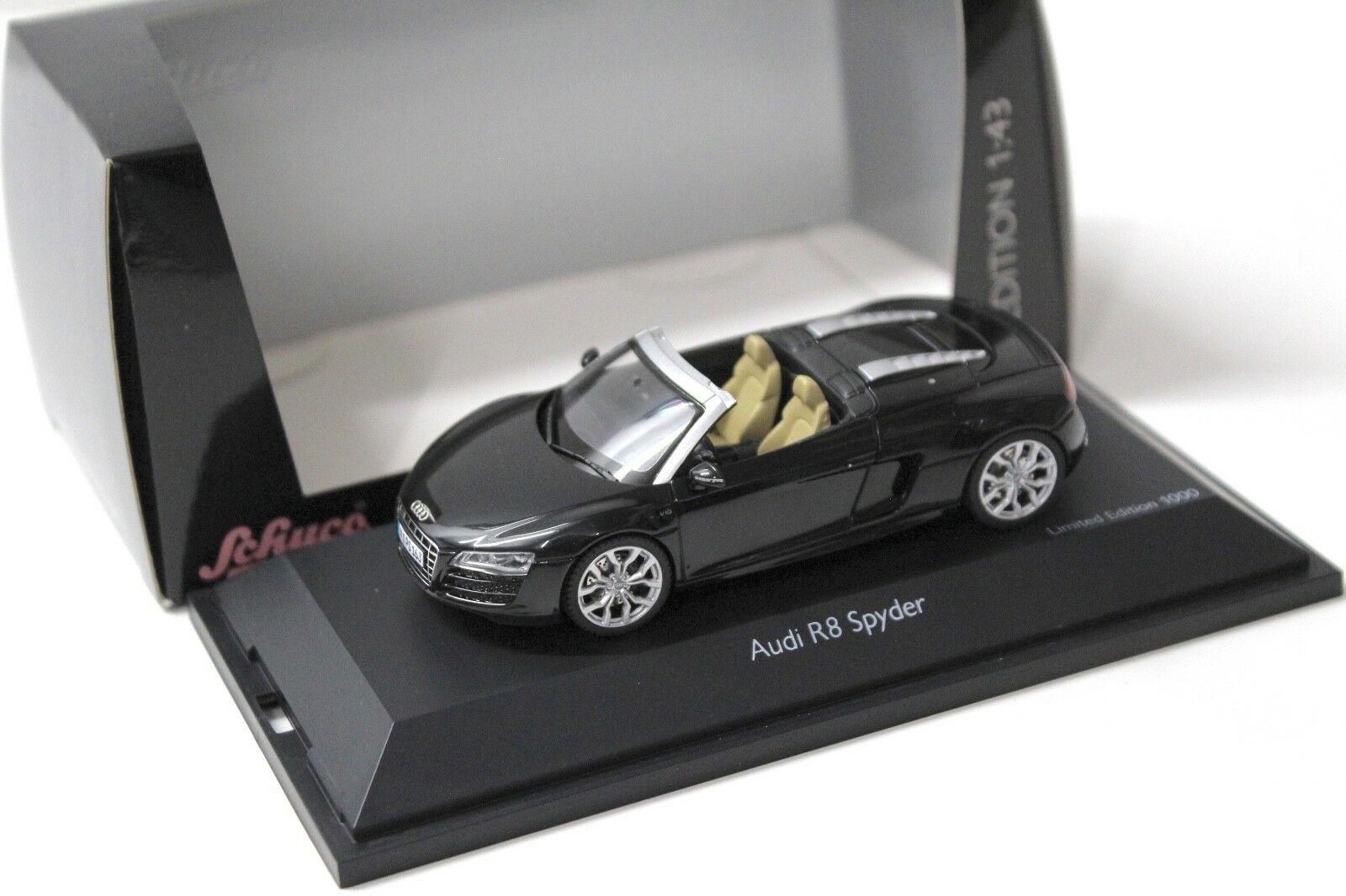 1:43 Schuco Audi R8 V10 Spyder phantom black