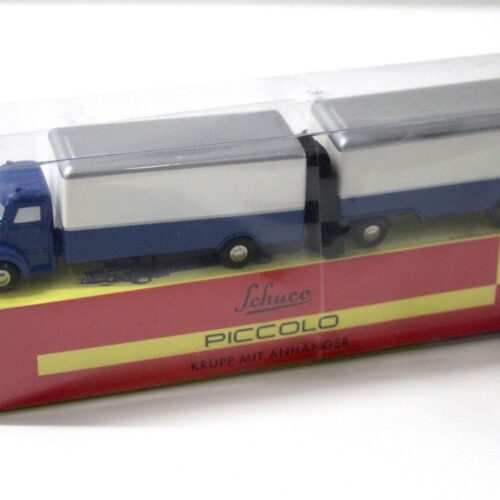 1:90 Schuco Piccolo KRUPP LKW mit Anhänger blue