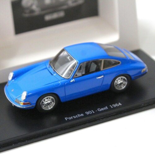 1:43 Spark Porsche 901 Genf 1964 blue DEALER VERSION