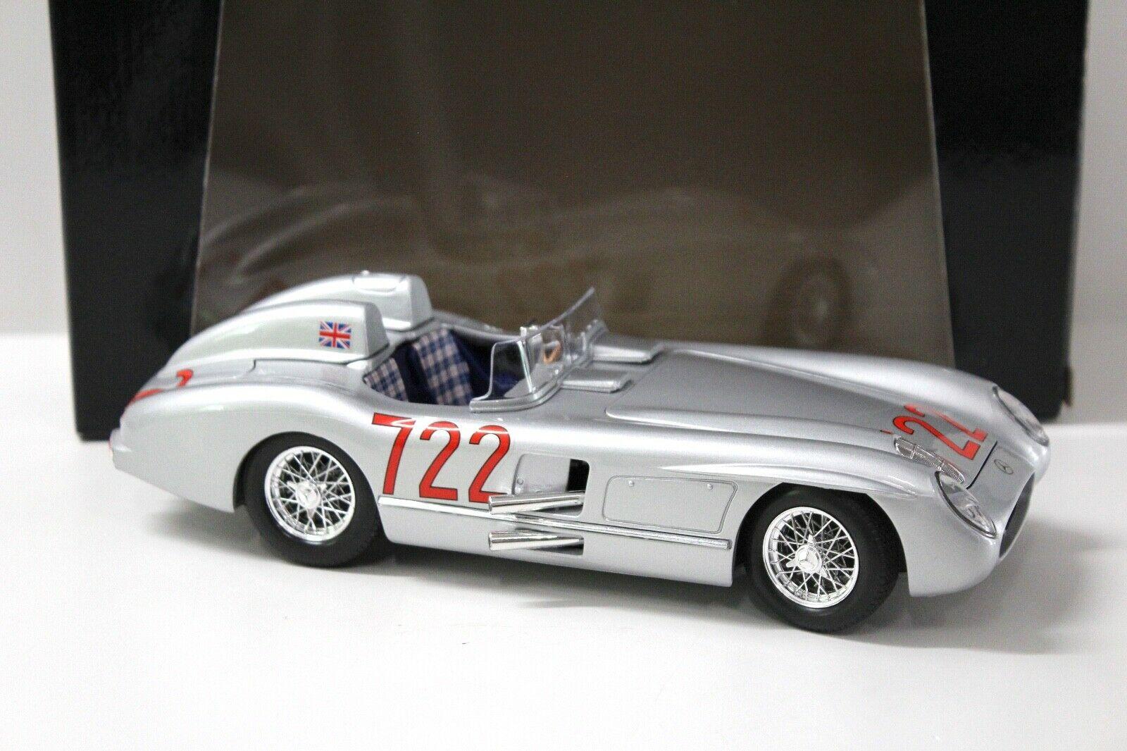 1:18 Bburago Mercedes 300SLR Mille Miglia #722 silver