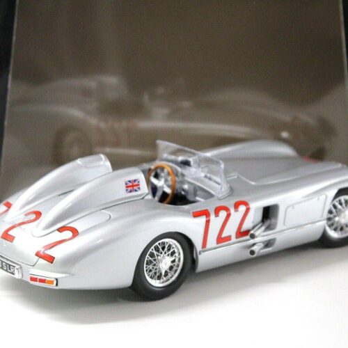1:18 Bburago Mercedes 300SLR Mille Miglia #722 silver