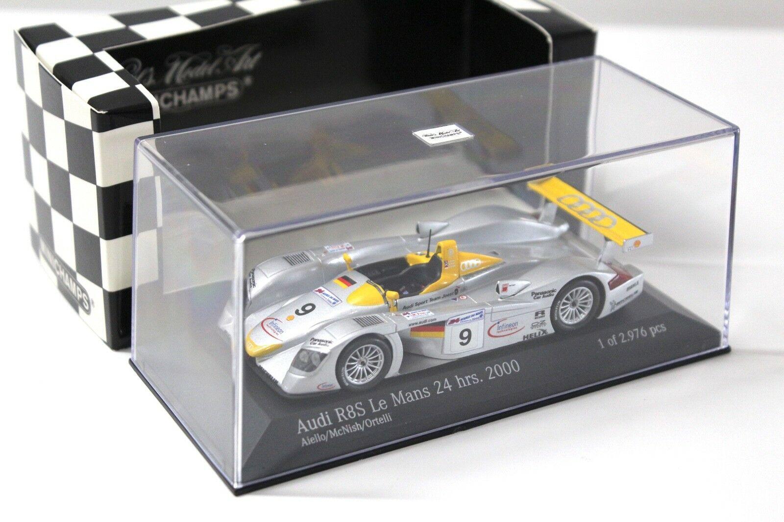 1:43 Minichamps Audi R8S Le Mans 24 hrs. 2000 #9