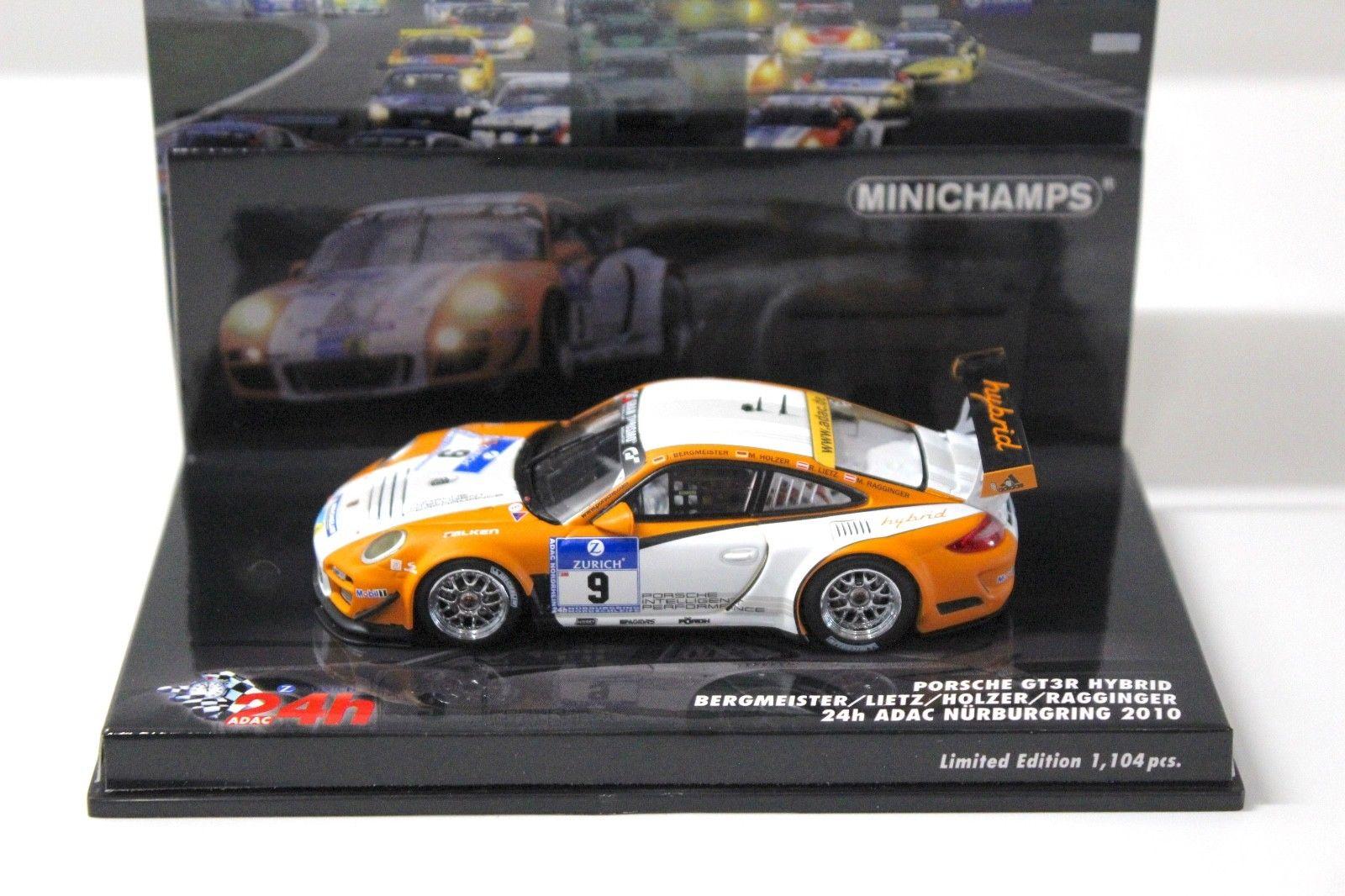 1:43 Minichamps Porsche 911 997 GT3R Hybrid 24h ADAC 2010 #9