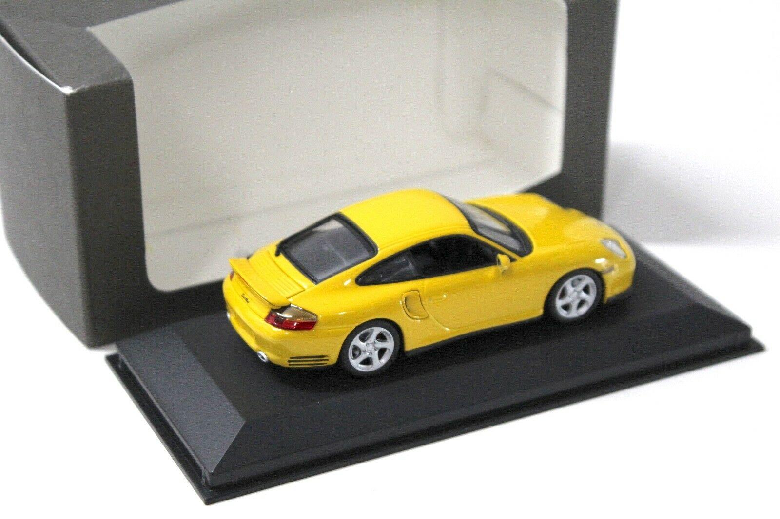 1:43 Minichamps Porsche 911 996 Turbo yellow DEALER VERSION