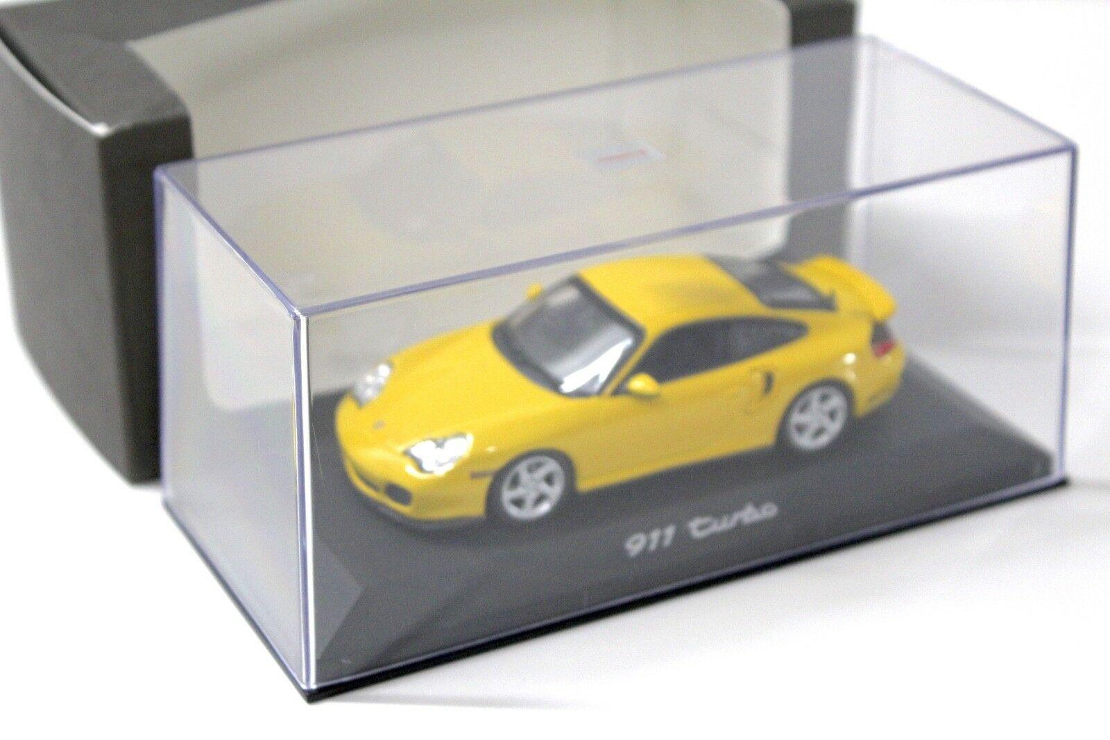 1:43 Minichamps Porsche 911 996 Turbo yellow DEALER VERSION