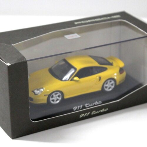 1:43 Minichamps Porsche 911 996 Turbo yellow DEALER VERSION
