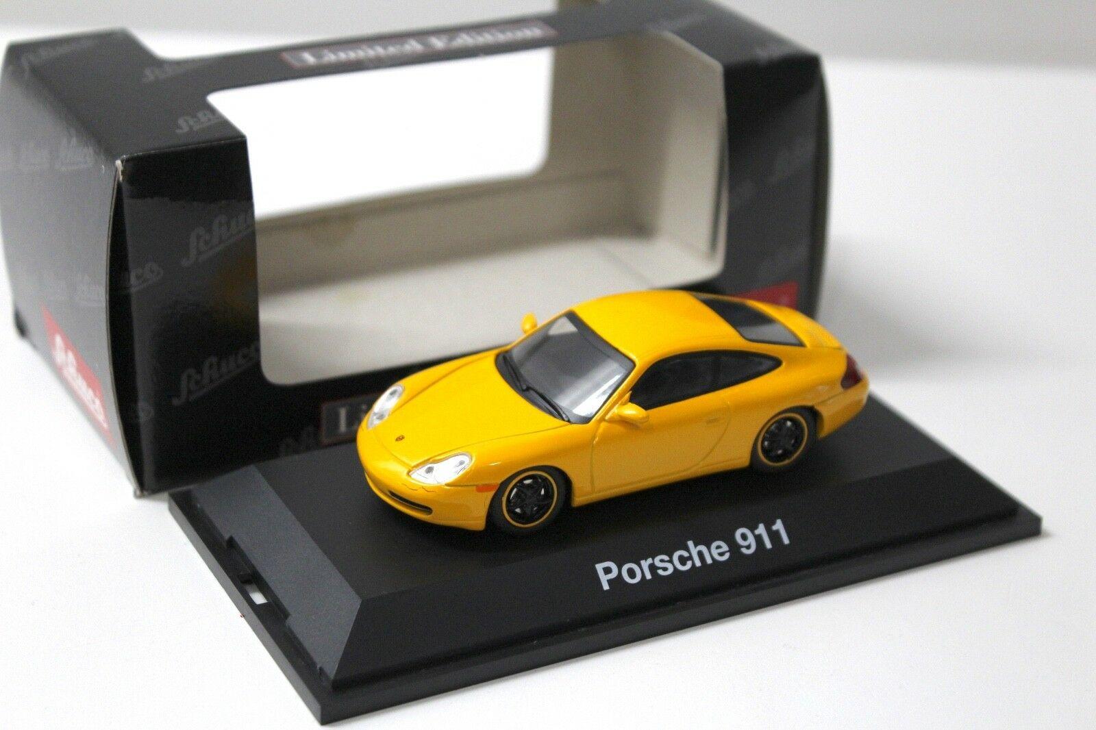 1:43 Schuco Porsche 911 (996) Carrera yellow