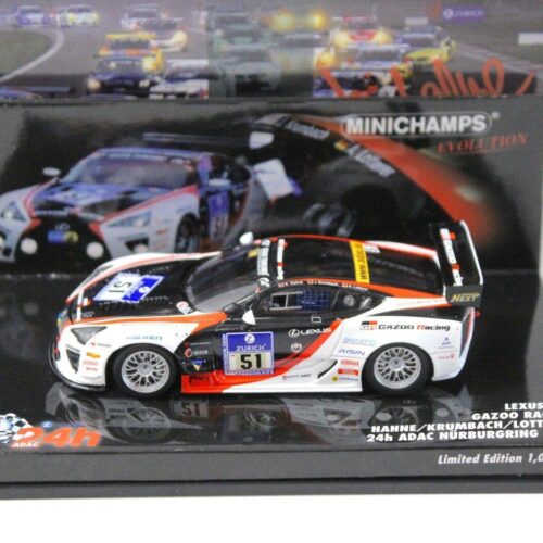 1:43 Minichamps Lexus LFA GAZOO 24h ADAC Hahne #51